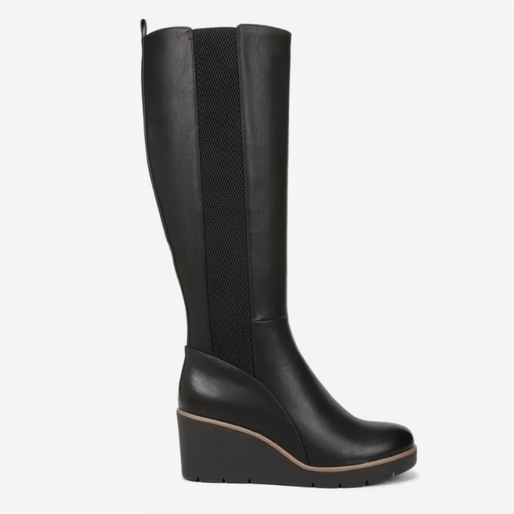 SOUL Naturalizer Adrian Wedge Boot Women's Size 8 Black